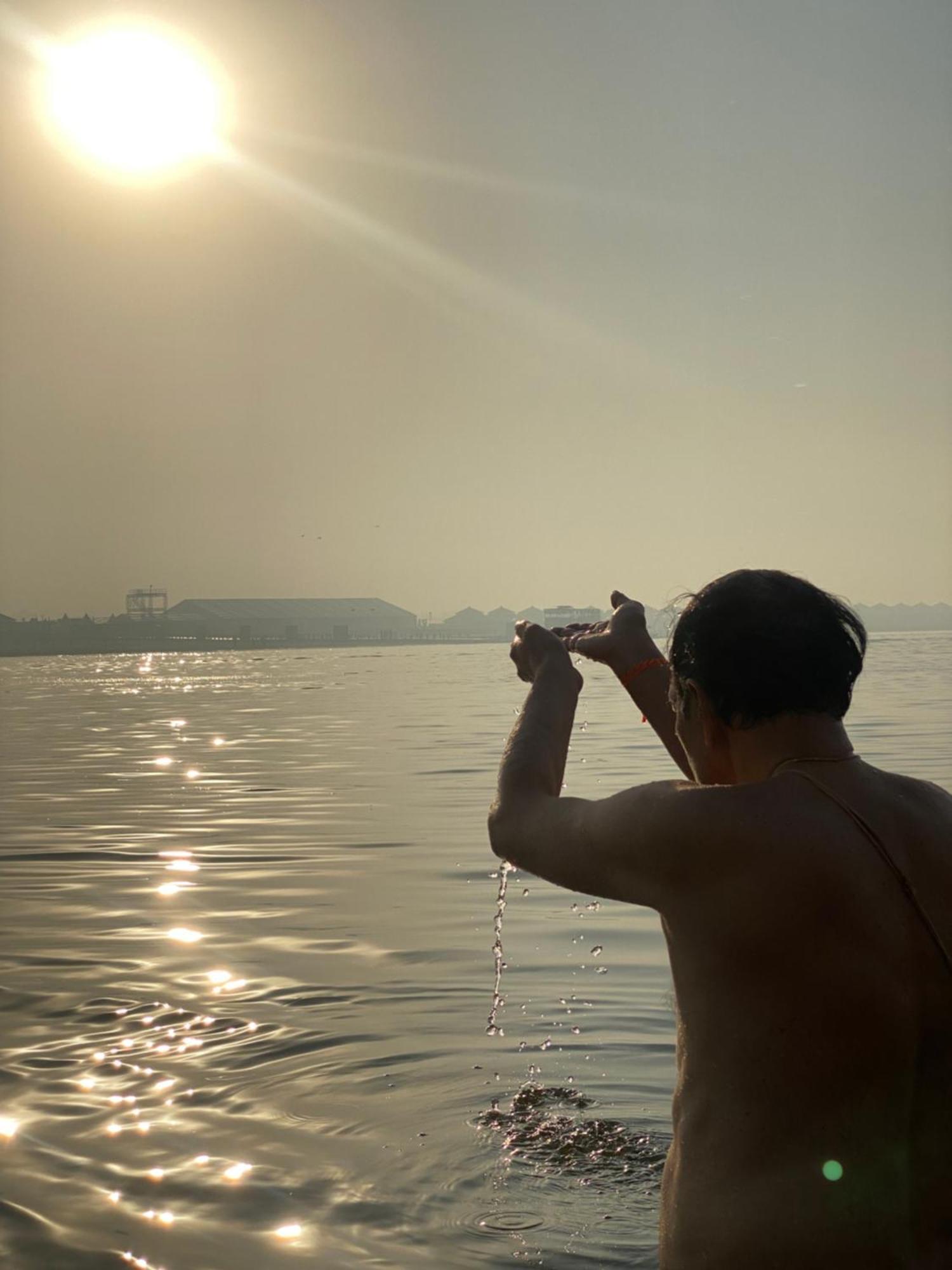 Ganga Guest House Benares Buitenkant foto